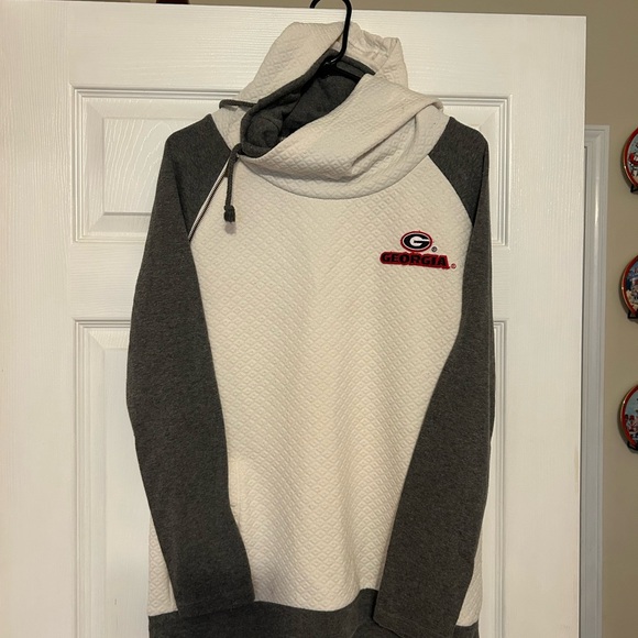 Gameday Couture Tops - Georgia Women's Two-Tone Hoodie